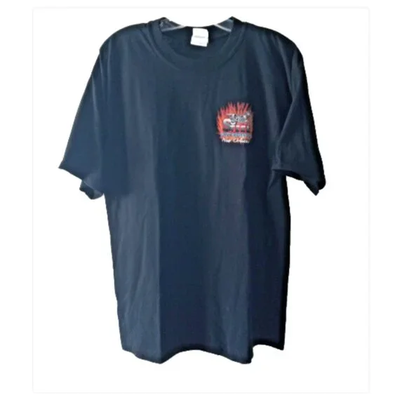 Biker T-Shirt Men’s Large New Orleans LA 2003 Motorcycle Rally Music Fest - Picture 2 of 13